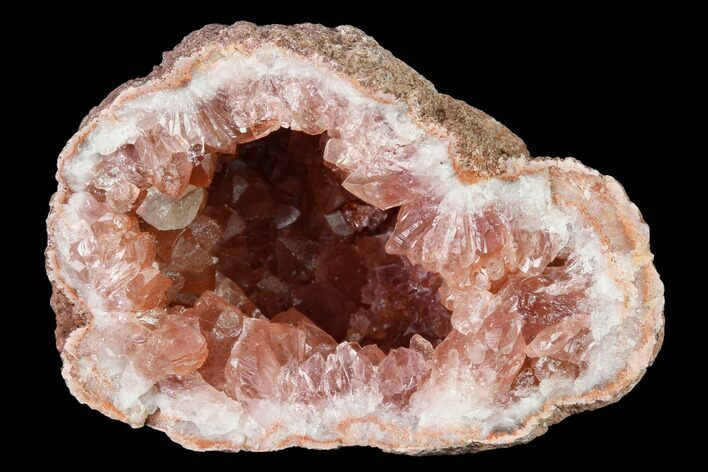 Sparkly, Pink Amethyst Geode Section - Argentina #170144
